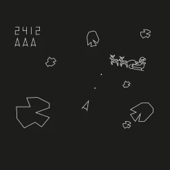 Aufkleber Asteroids X-Mas