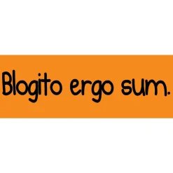 Aufkleber: Blogito ergo sum