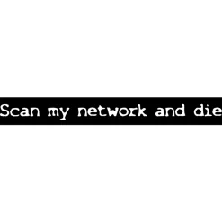 Aufkleber: scan my network