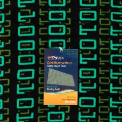 Badehandtuch Binärcode