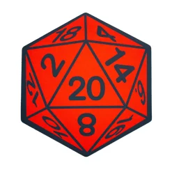 Badezimmer-Matte RPG Würfel W20