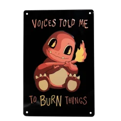 Blechschild Voices Told me to Burn Things