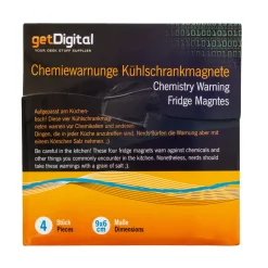 Chemiewarnungen Kühlschrankmagnete