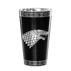Game of Thrones Glas mit Leder-Metall-Effekt