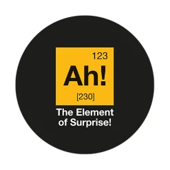 Geek Aufkleber The Element of Surprise