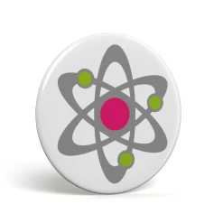 Geek Button Atommodell