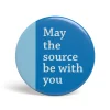 Geek Button May The Source Be With You