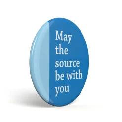 Geek Button May The Source Be With You