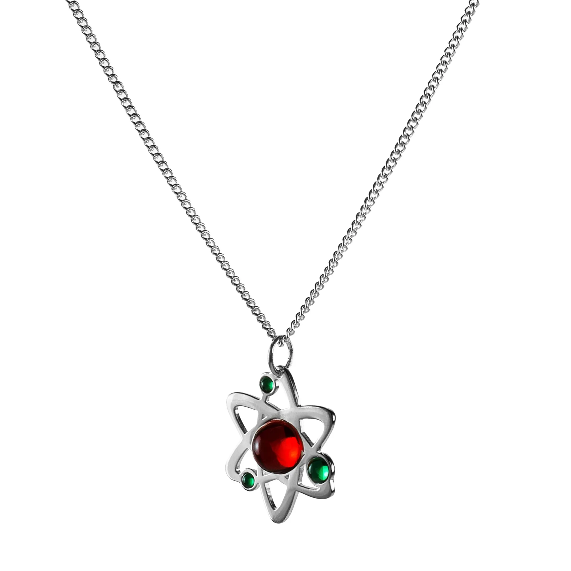 Geek Gem Atommodell-Halskette