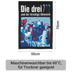 Geschirrhandtuch: Die drei Spülbürsten