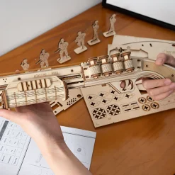 Gummiband-Schrotflinte Holzbausatz