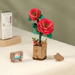 Holzbausatz Rote Kamelie
