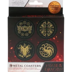 House of Dragon Metall Untersetzer Set