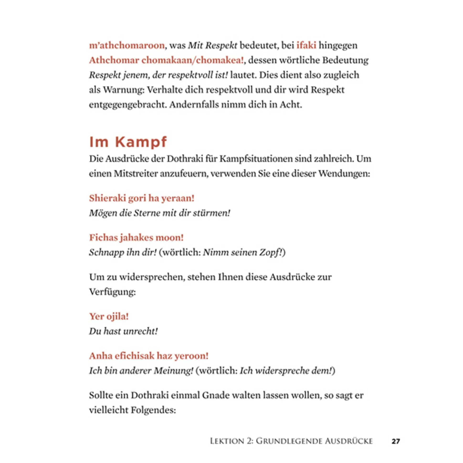 Living Language Dothraki Lehrbuch mit CD