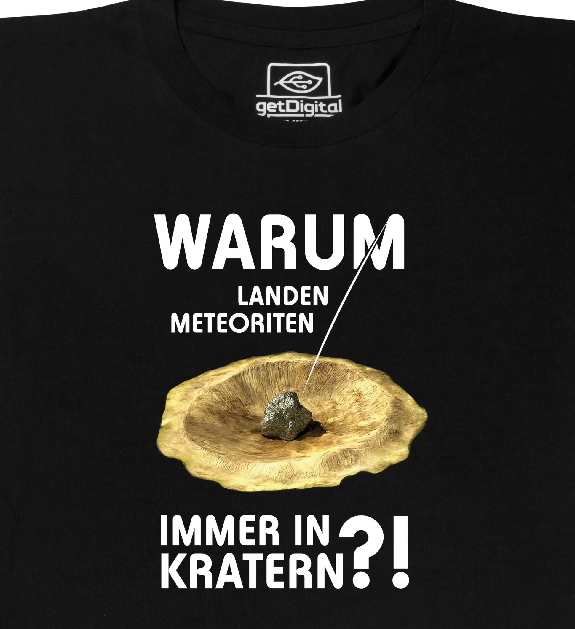 Meteoriten in Kratern