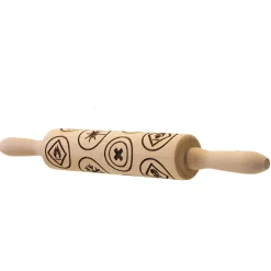 Motiv-Teigrolle mit chemischen Warnsymbolen