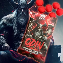 Odin - Erdbeer Weingummi mit Weißer Schokolade und Chili