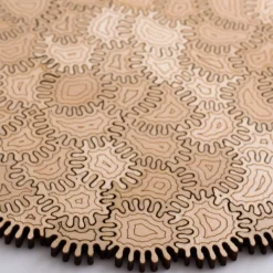 Patchwork Holzpuzzle Amöbe