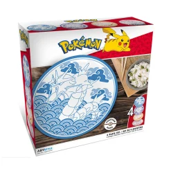 Pokémon Teller-Set – 4 Kanto Ikonen im Japanischen Stil