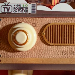 Retro-Fernseher Spieluhr Holzbausatz