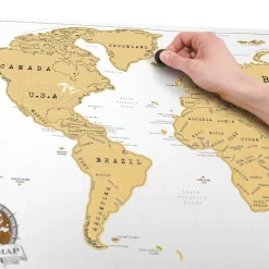 Scratch Map Rubbel-Landkarte