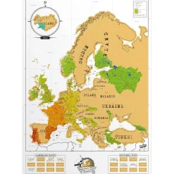 Scratch Map Rubbel-Landkarte