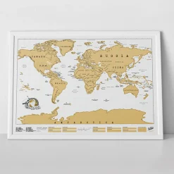 Scratch Map Rubbel-Landkarte