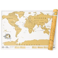 Scratch Map Rubbel-Landkarte