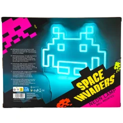 Space Invaders Neon Logo Lampe