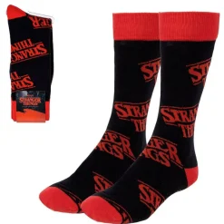Stranger Things Socken Schrift
