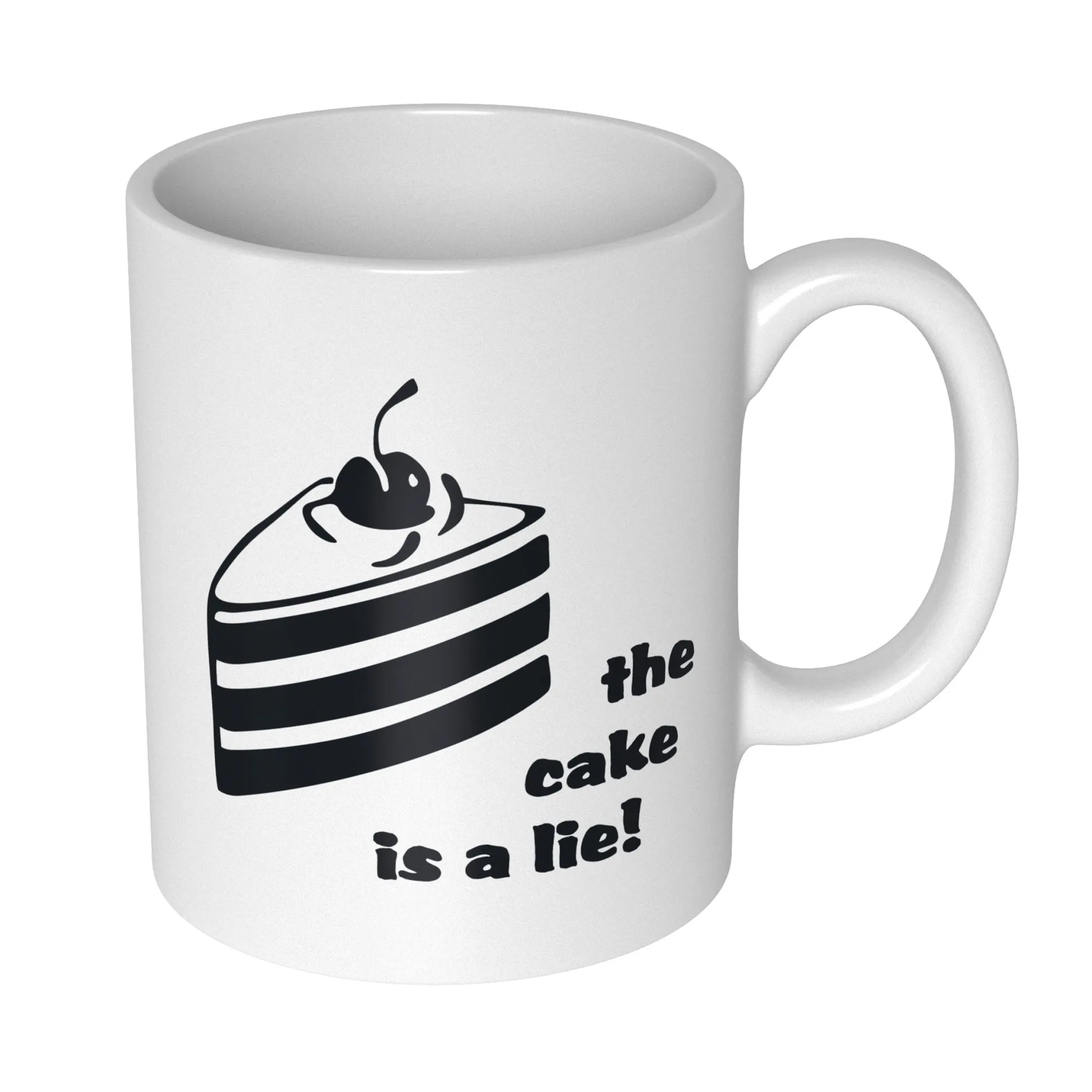 The Cake Is A Lie Becher