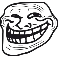 Trollface Aufkleber