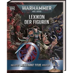 Warhammer 40k Lexikon der Figuren mit Leutnant Titus Miniatur